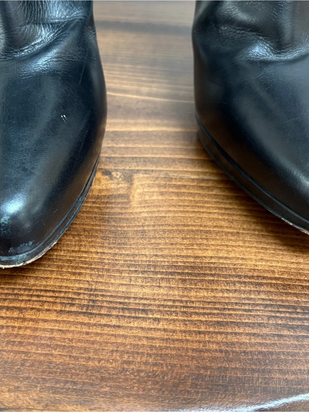Women's Black Leather Over-the-Knee Boots